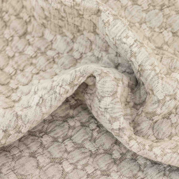 Chevron cotton jacquard throw by Obeetee - texture detail