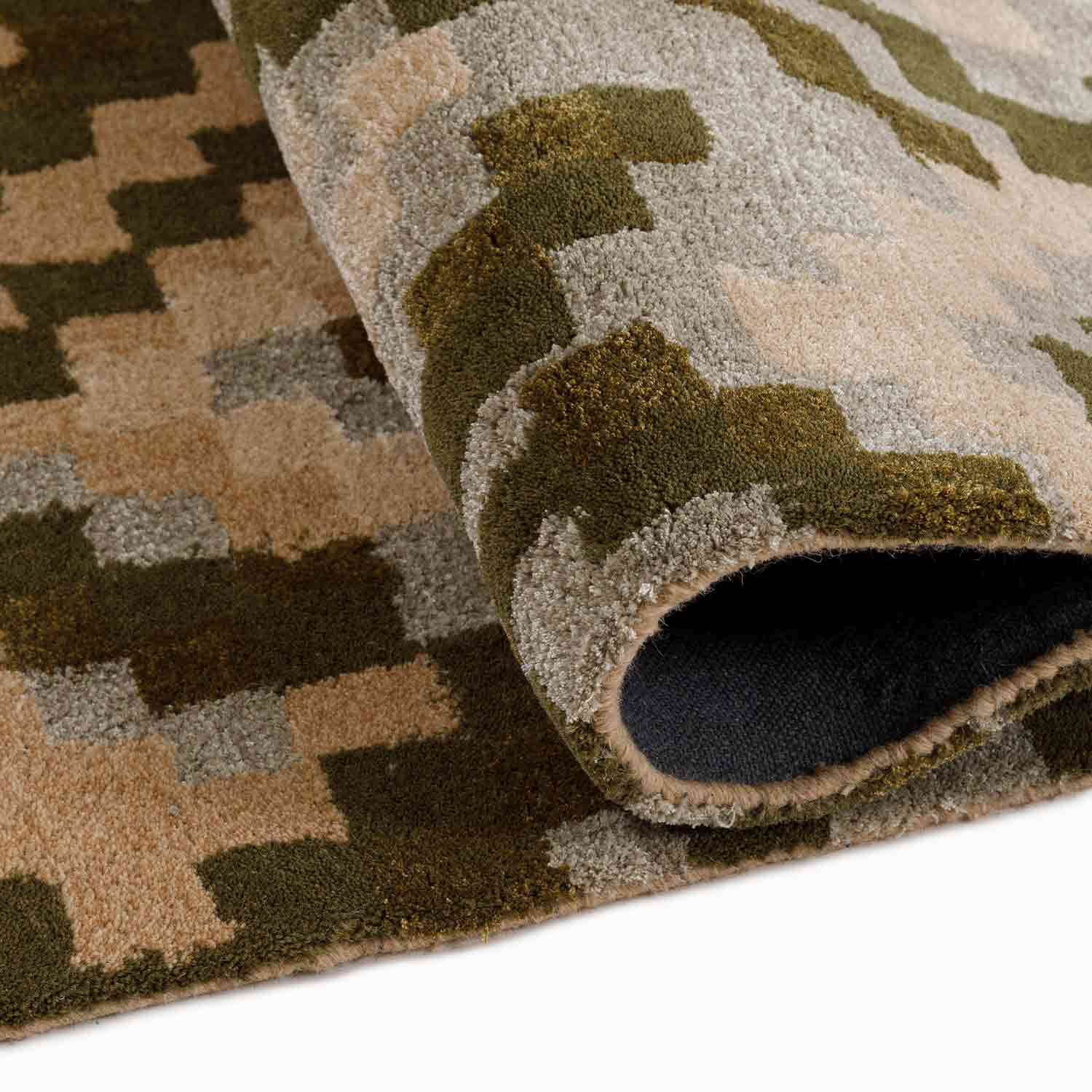 Whirlpool Hand Tufted Woollen And Viscose Rug