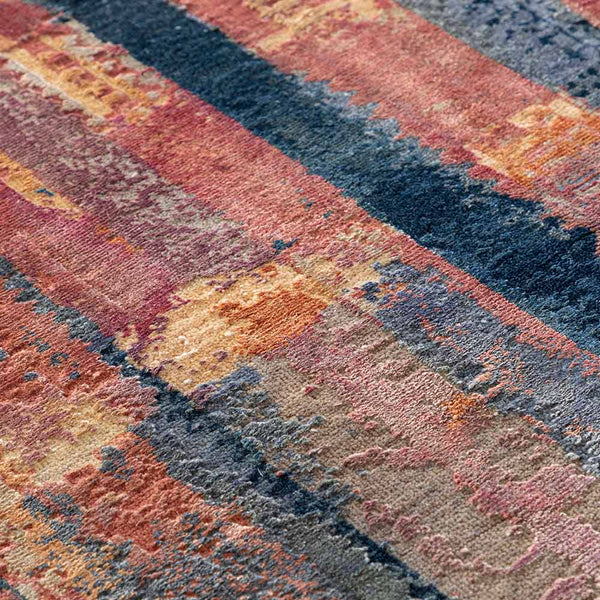 Pochampally Hand Knotted Woollen And Silk Rug By Abraham & Thakore