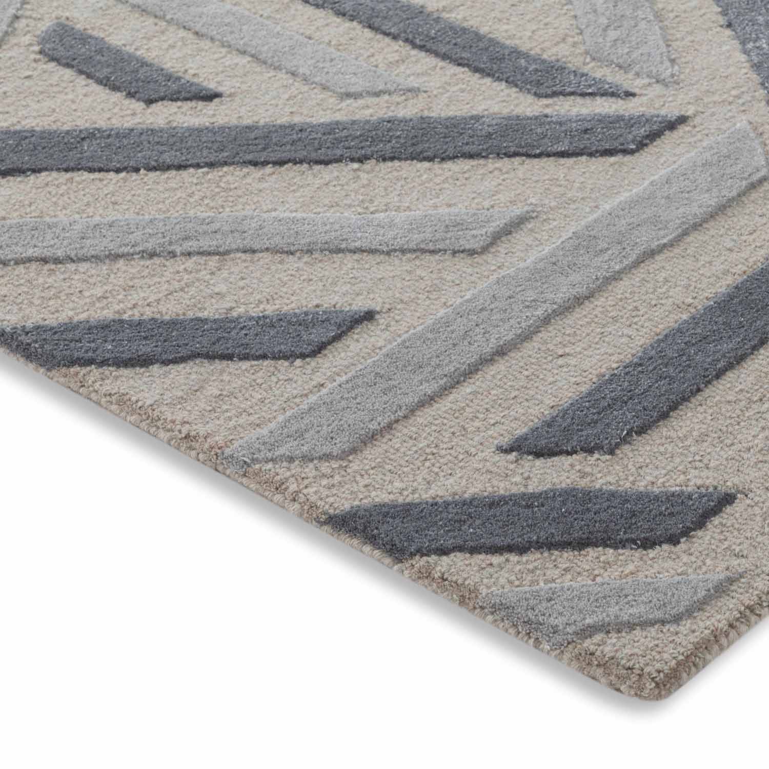 Braheem Hand Tufted Woollen And Viscose Rug
