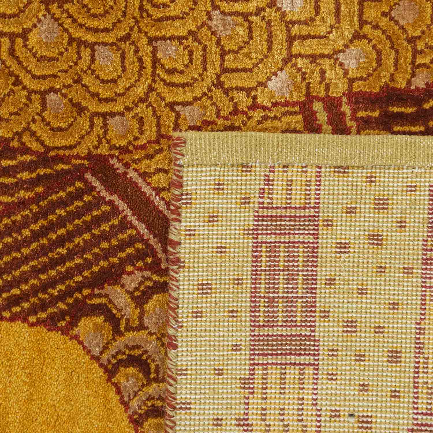 Mrigya Hand Knotted Woollen And Viscose Rug