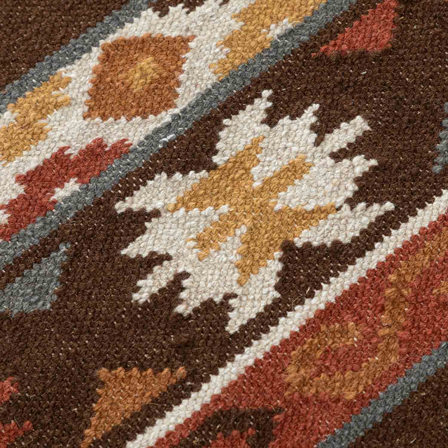 Bahrud Hand Woven Woollen Kilim