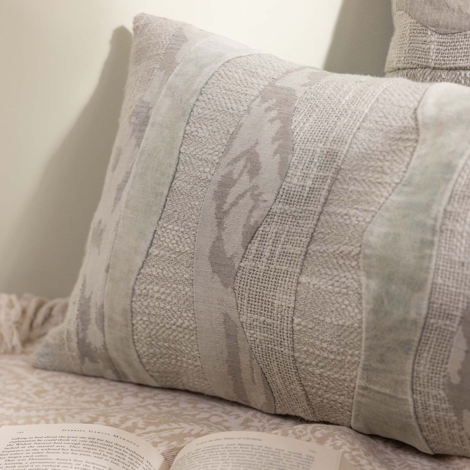 Cotton multi textured Variant Lumbar Cushion Cover