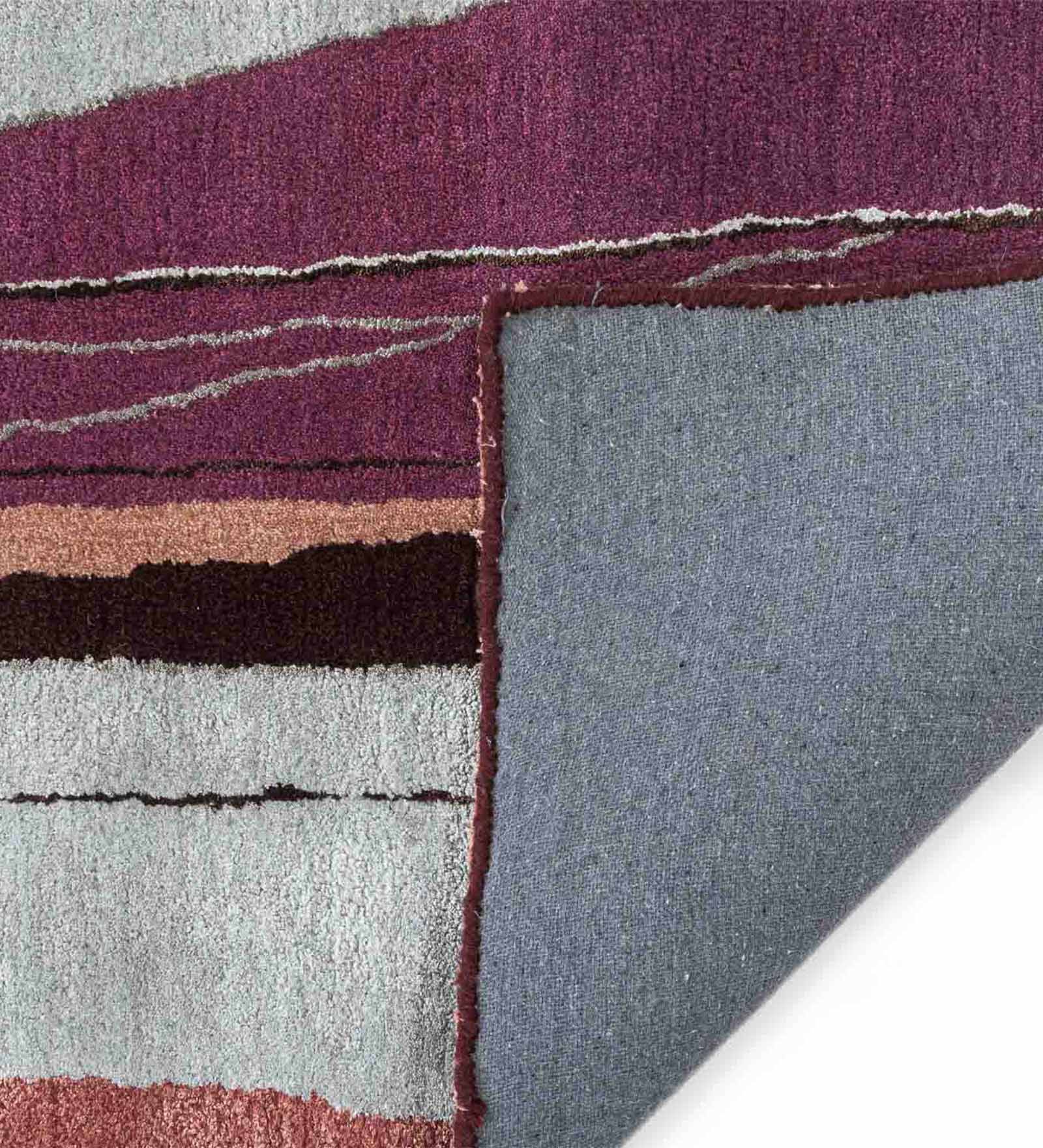 Psychedelic Fragments Hand Tufted Woollen And Viscose Rug By Shripal Munshi