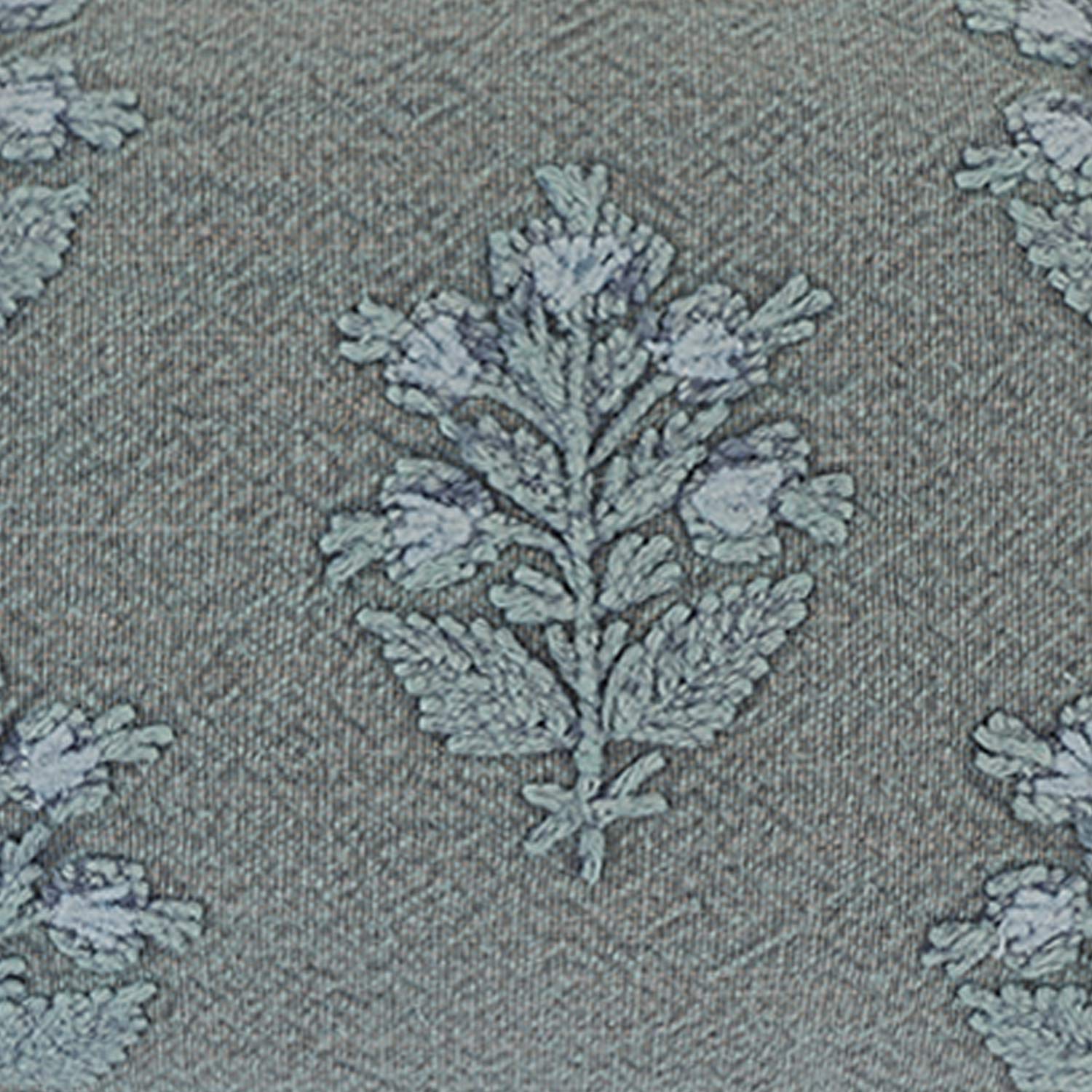 Cotton Embroidered Sapling Lumber Cushion Cover