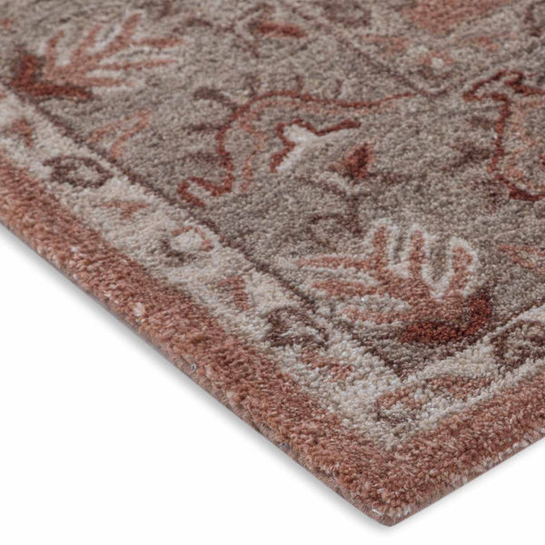 Sarai hand tufted wool and viscose rug from Persian Saga by Obeetee - angle view