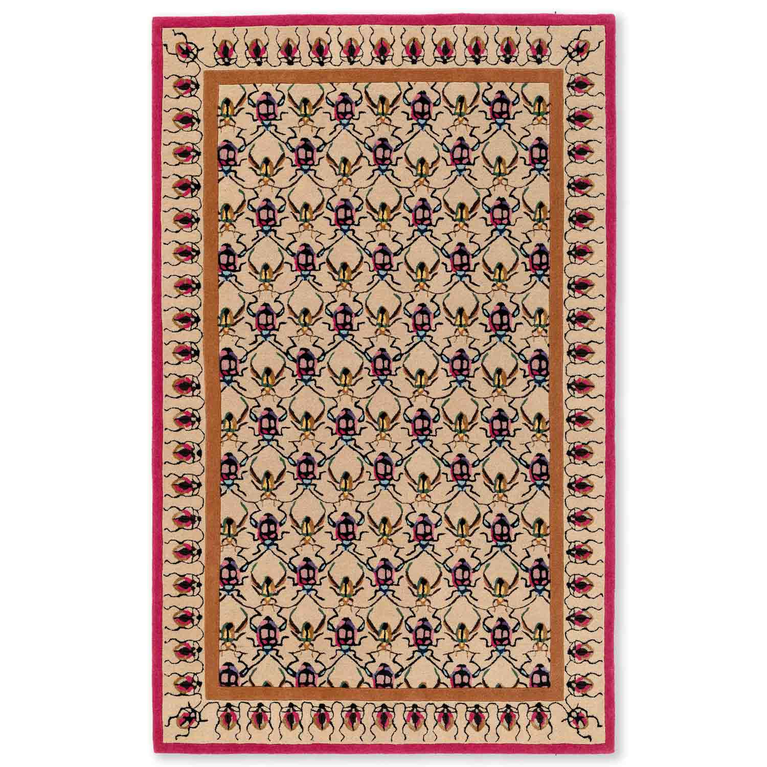 Mughal Jaal Hand Tufted Woollen And Viscose Rug By Varun Rana