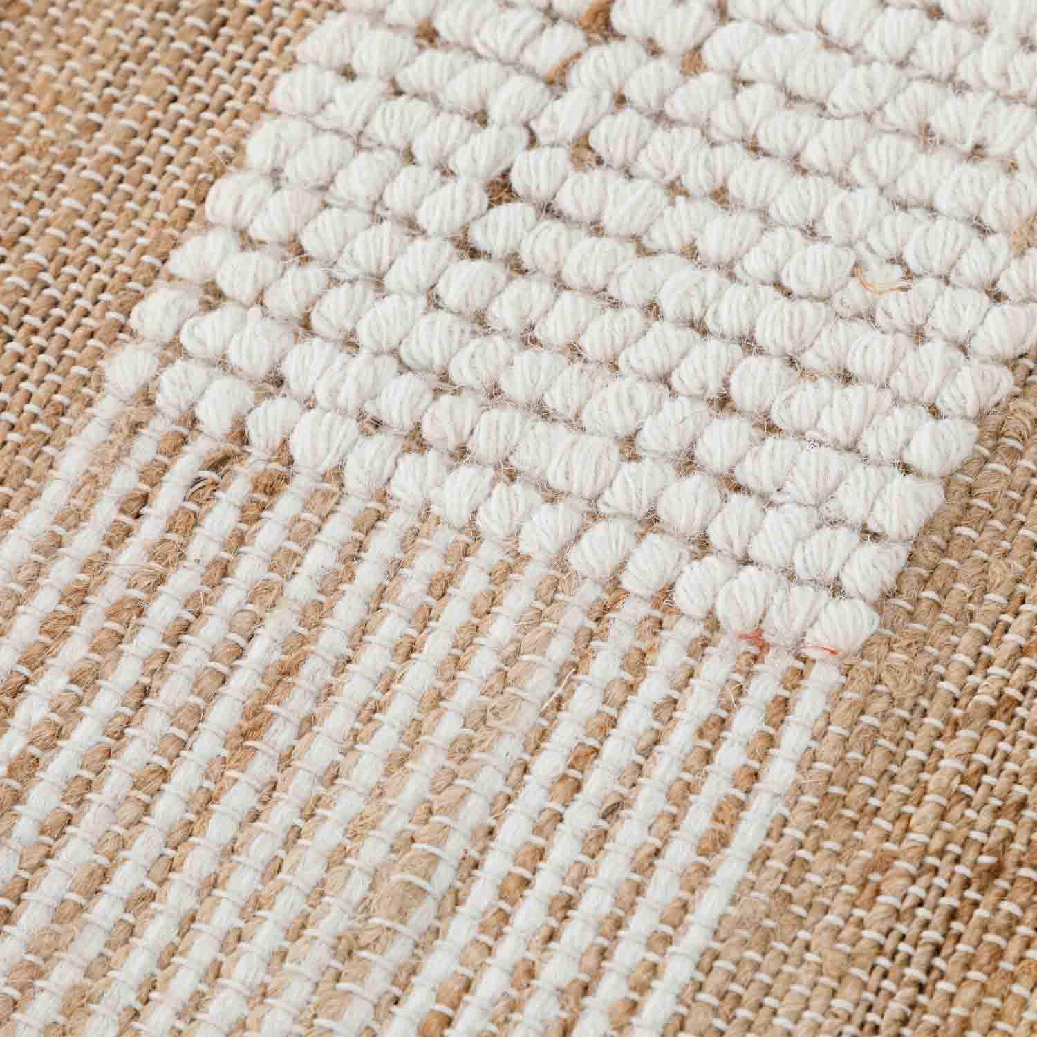 Cave Flat Weave Jute & Wool Dhurrie