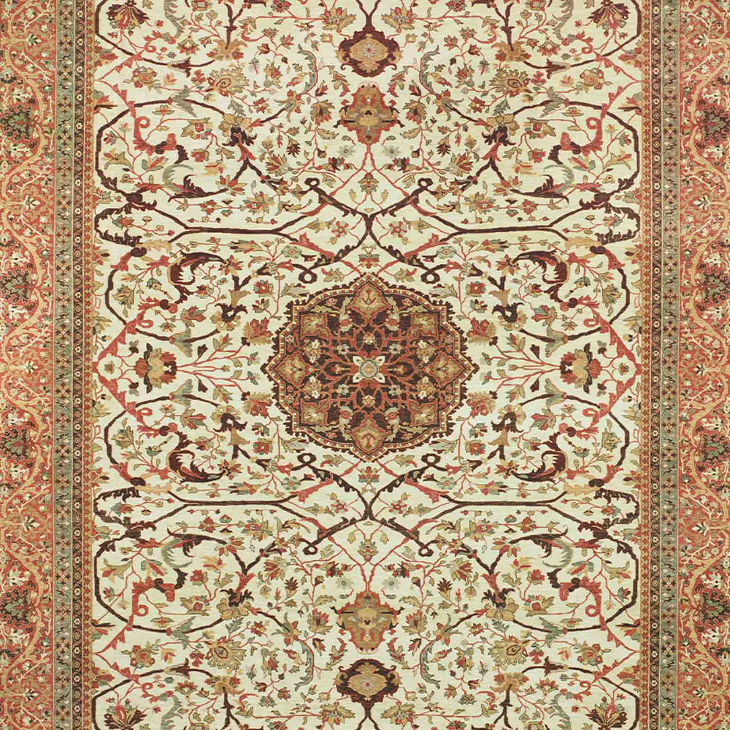 Sultaanabad Hand Knotted Woollen Rug