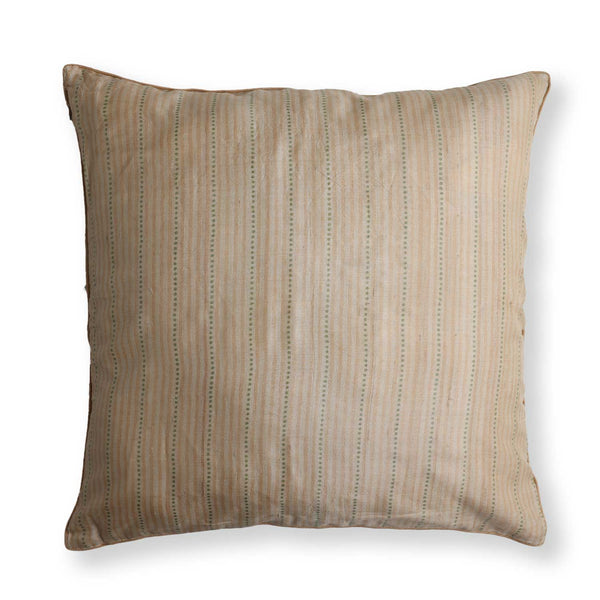 Amal silk block printed cushion cover by Obeetee - angle view
