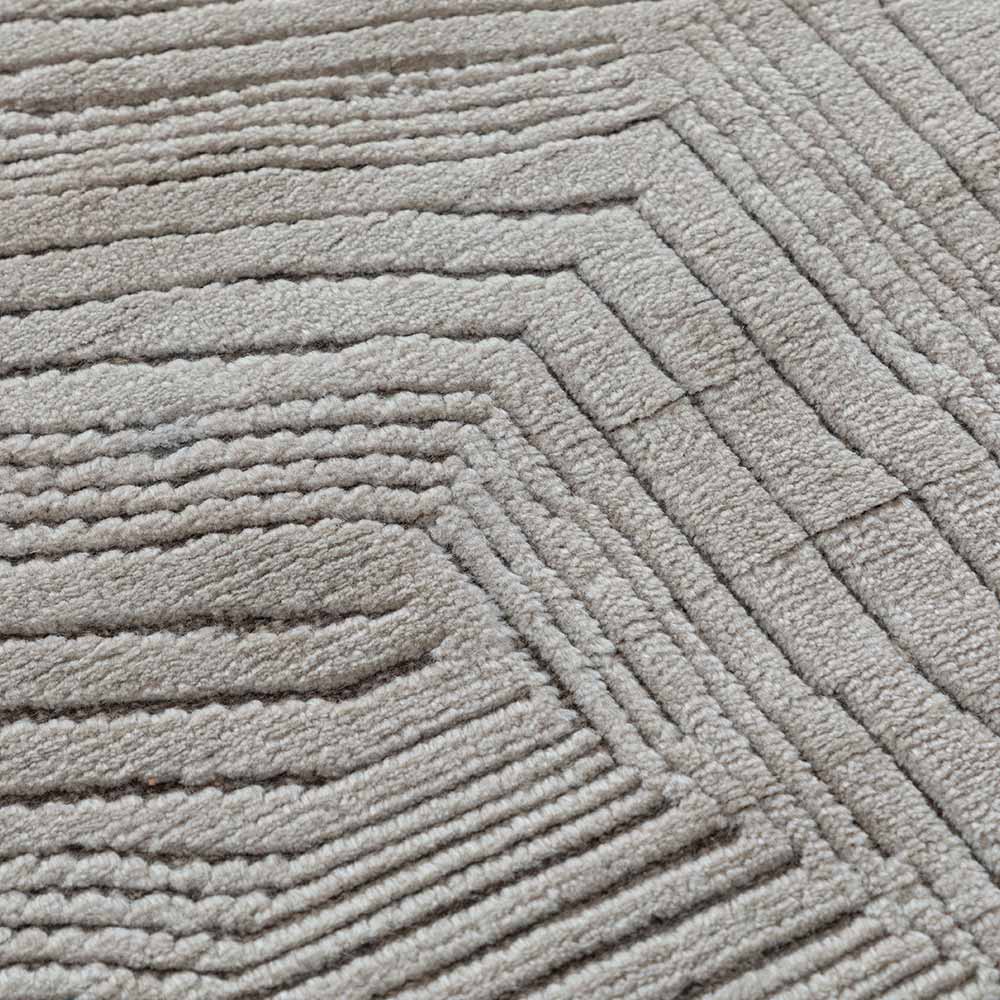 Sand Hand Knotted Woollen Rug