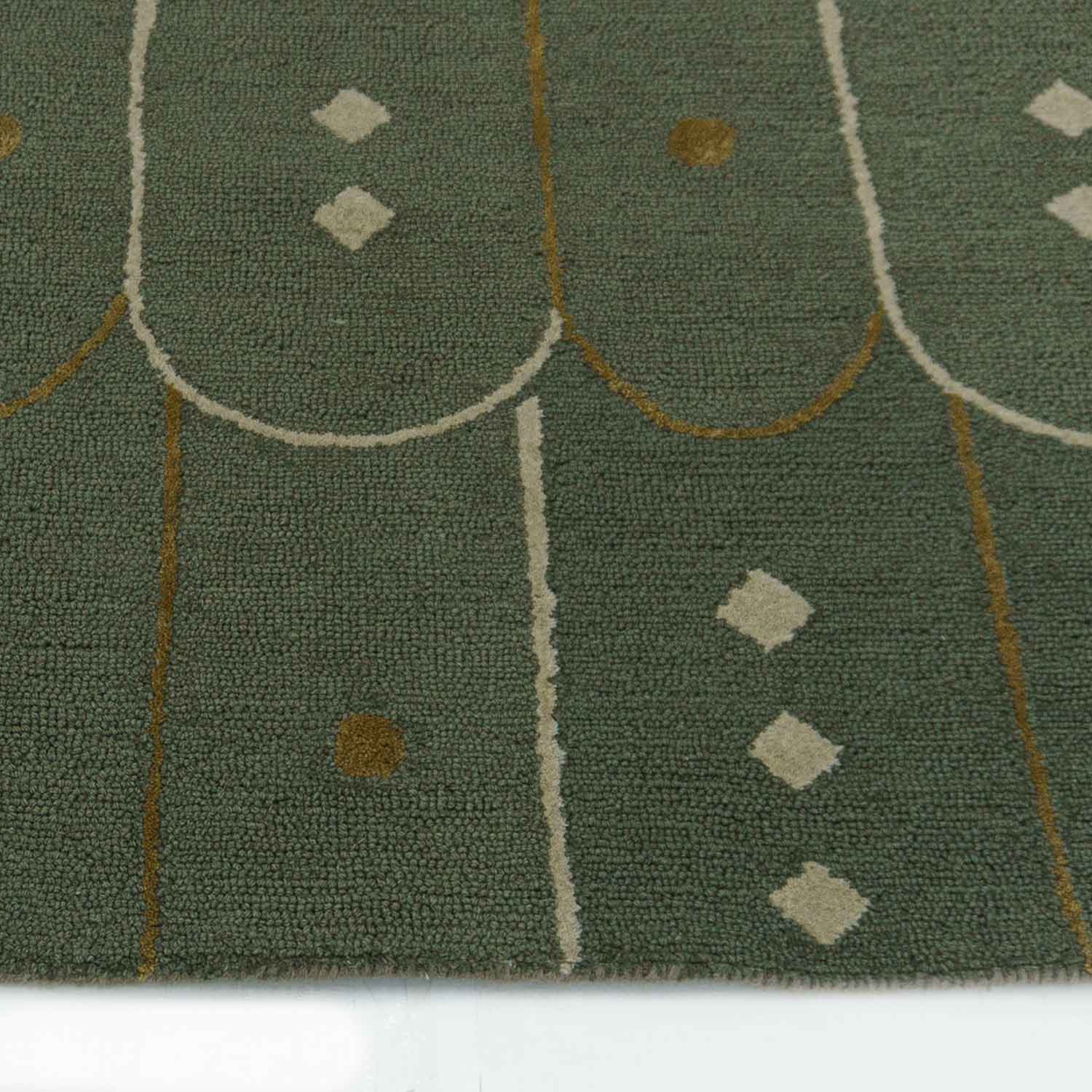 Moss Hand Tufted Woollen Rug