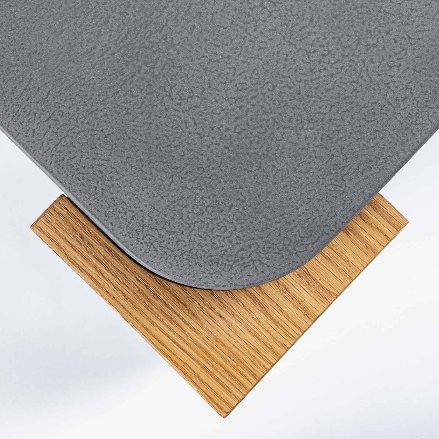 Madison Oak End Table - Slate Black
