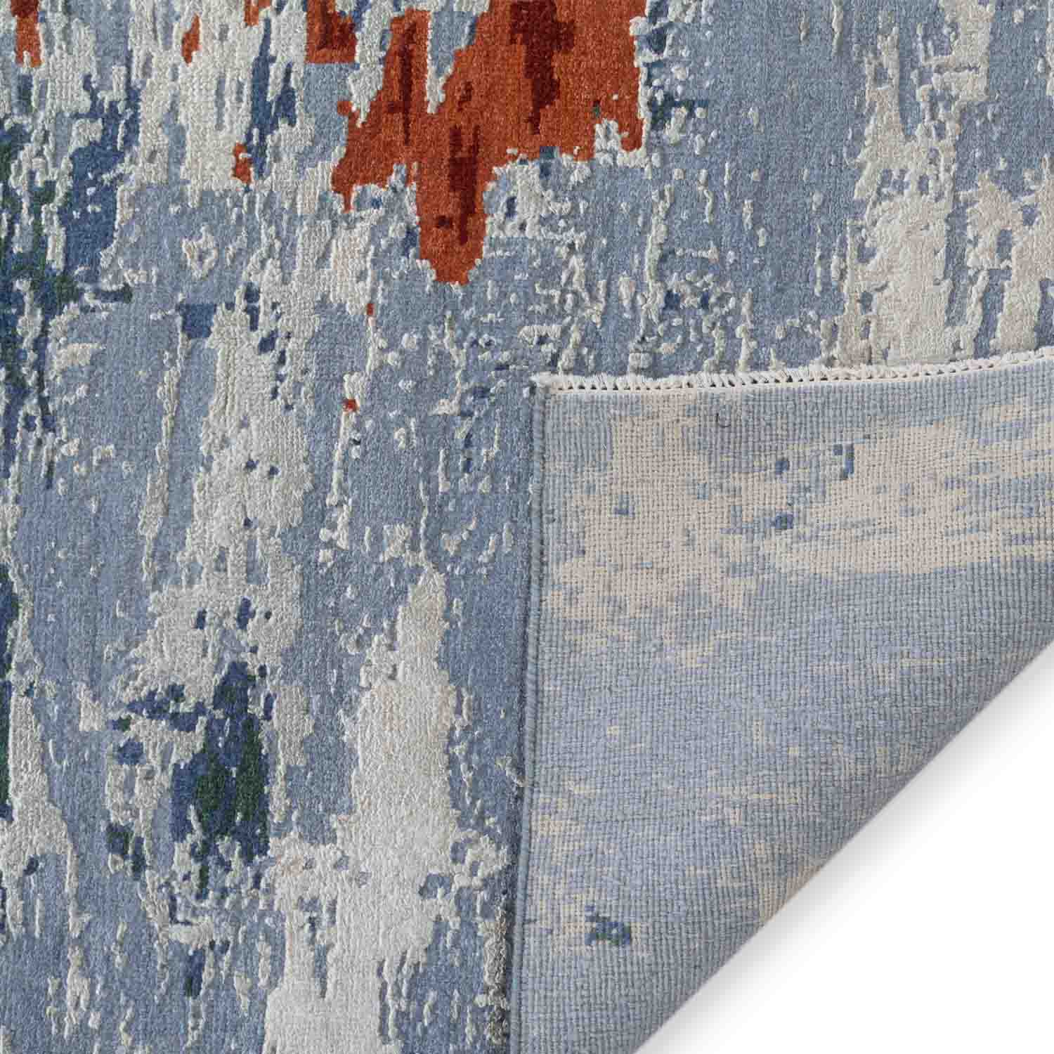 Oceanslade Hand knotted Woollen And Silk Rug