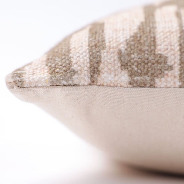 Modish Beige digital printed cotton cushion cover by Obeetee - detail view