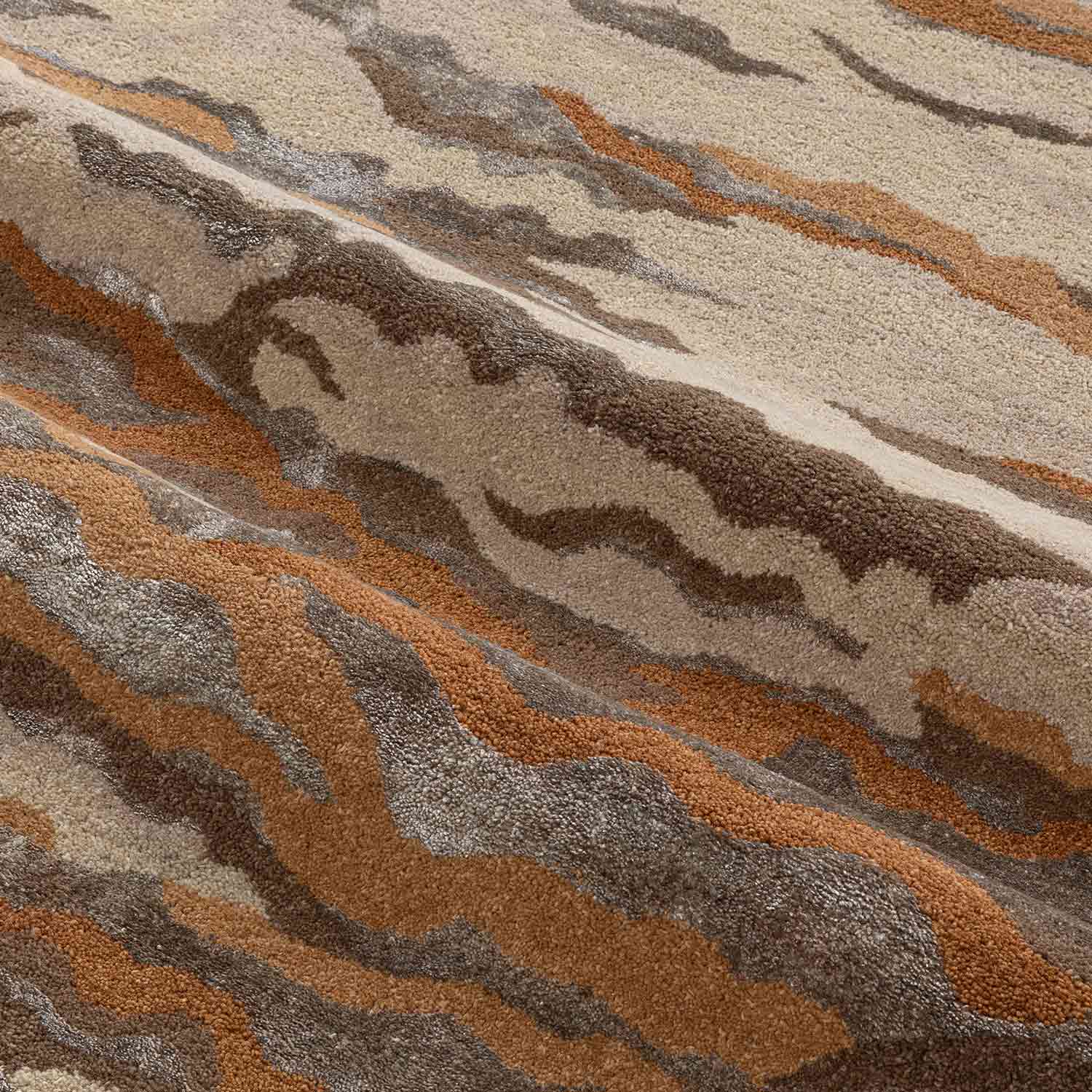 Clayfield Hand Tuftedwoollen And Viscose Rug