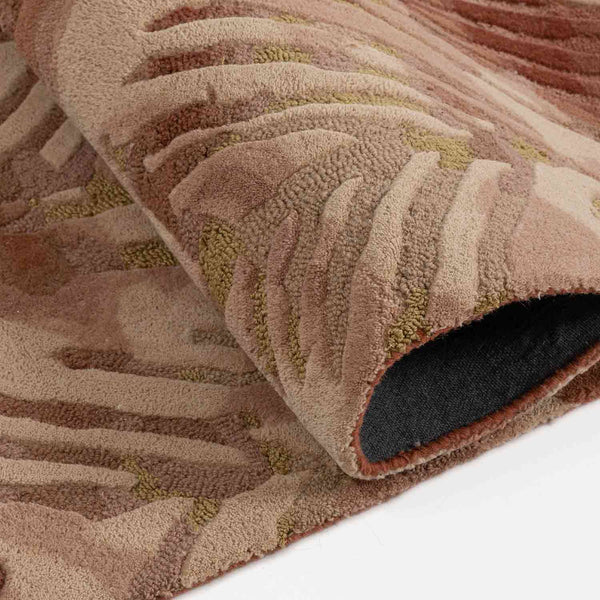 Wineyard Hand Tufted Woollen And Viscose Rug