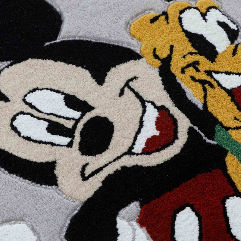 Mickey And Pluto Hand Tufted Woollen Rug