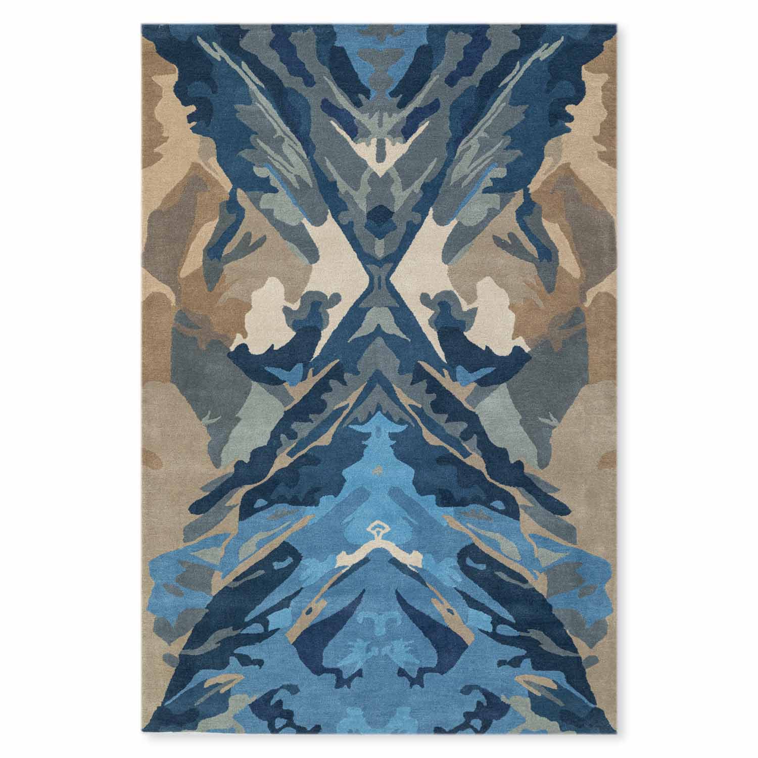 Majestic Mirror Hand Tufted Woollen Rug By Shripal Munshi