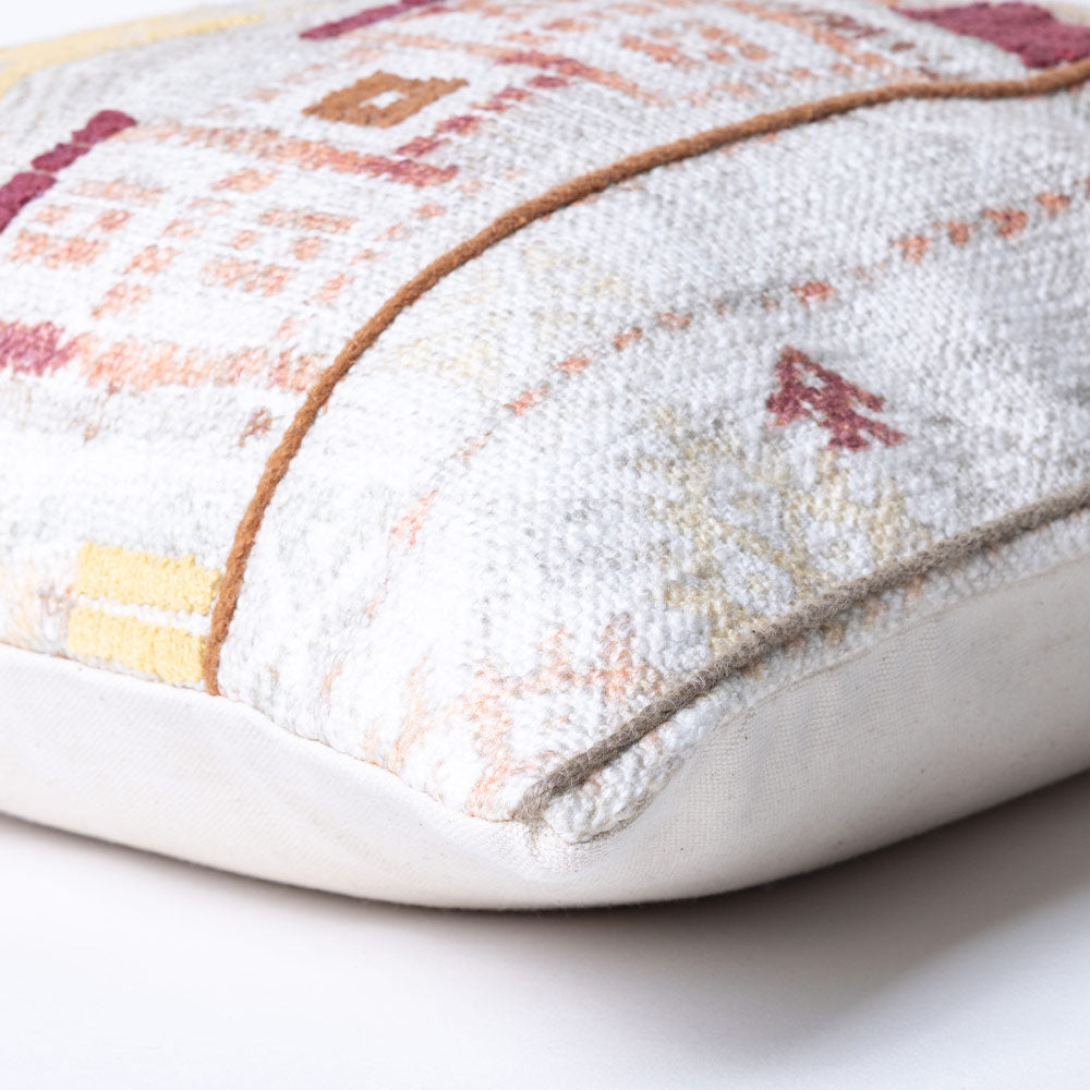 Sahaja Printed and Embroidered Cushion Cover