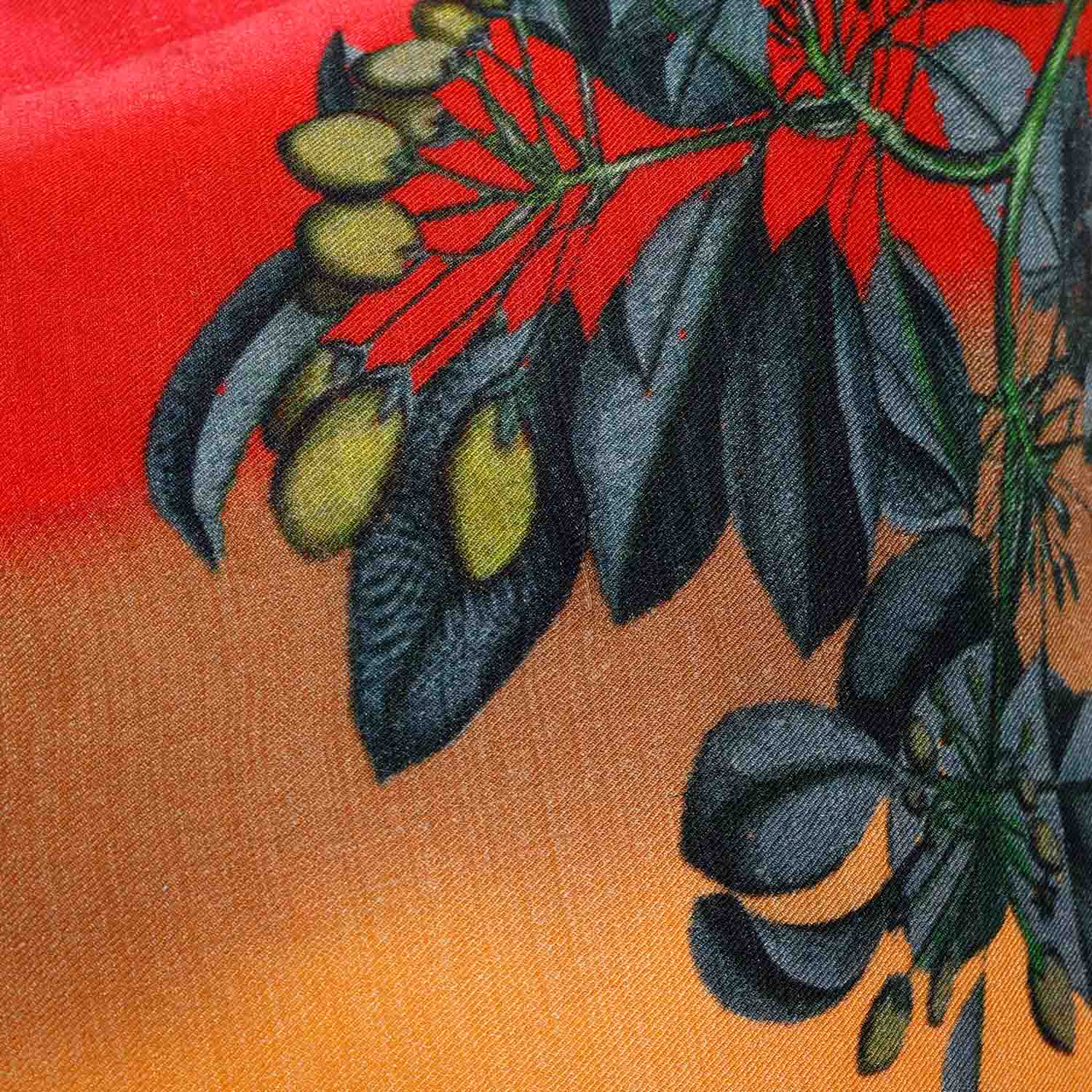 Blosom Digital Printed Woollen And Silk Cushion By Mariella Ienna