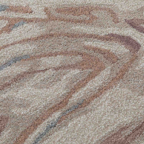 Waaiz hand tufted wool and viscose rug by Obeetee - texture detail