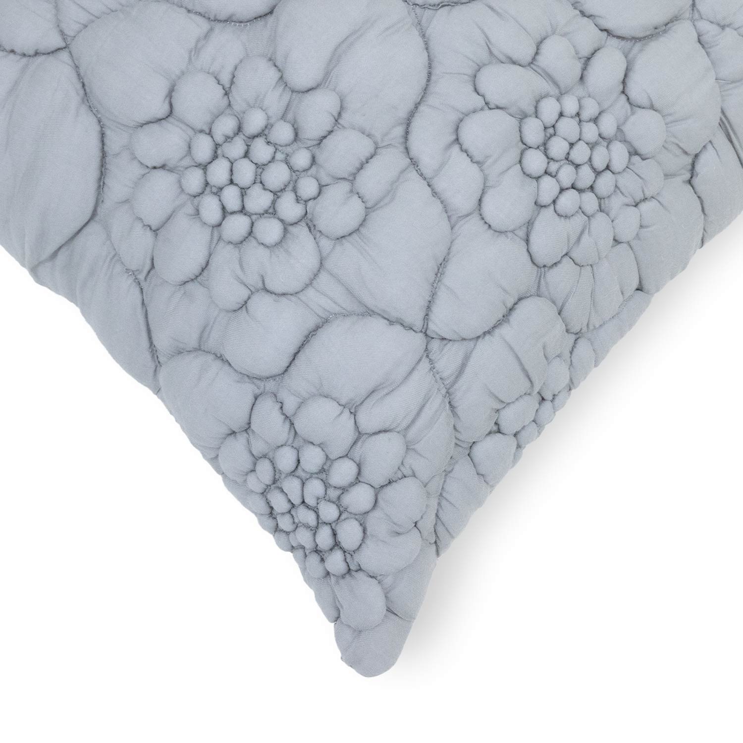 Cotton handquilted shibori textured Tressa Lumber Cushion Cover
