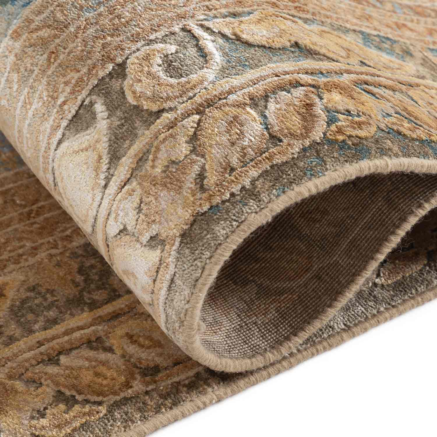 Vann-V Hand Knotted Silk Rug By Anju Modi