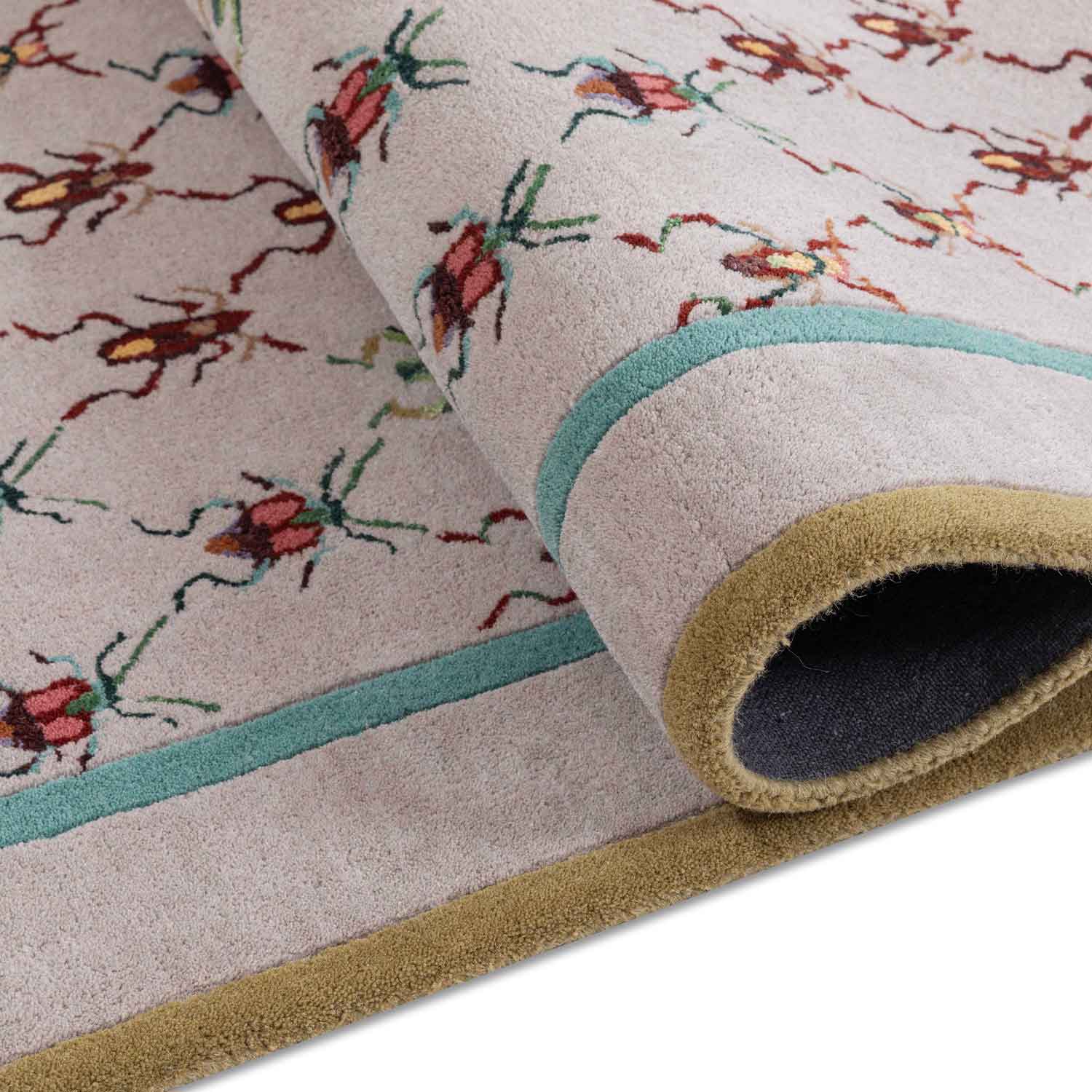 Filigree Feelers Hand Tufted Woollen And Viscose Rug By Varun Rana