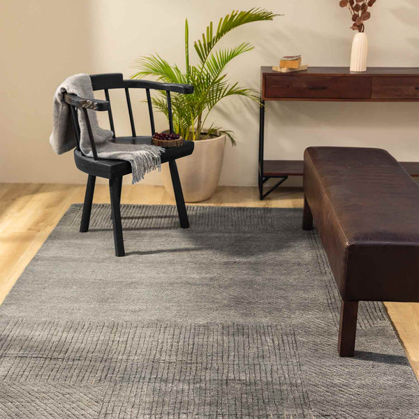 Subtle Form Hand Knotted Woollen Rug