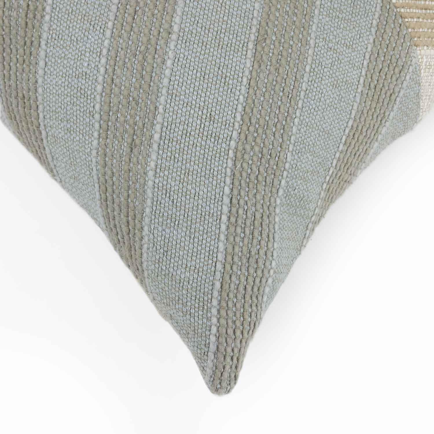 Cotton Handloom Colorblock Fore-ward Lumber Cushion Cover