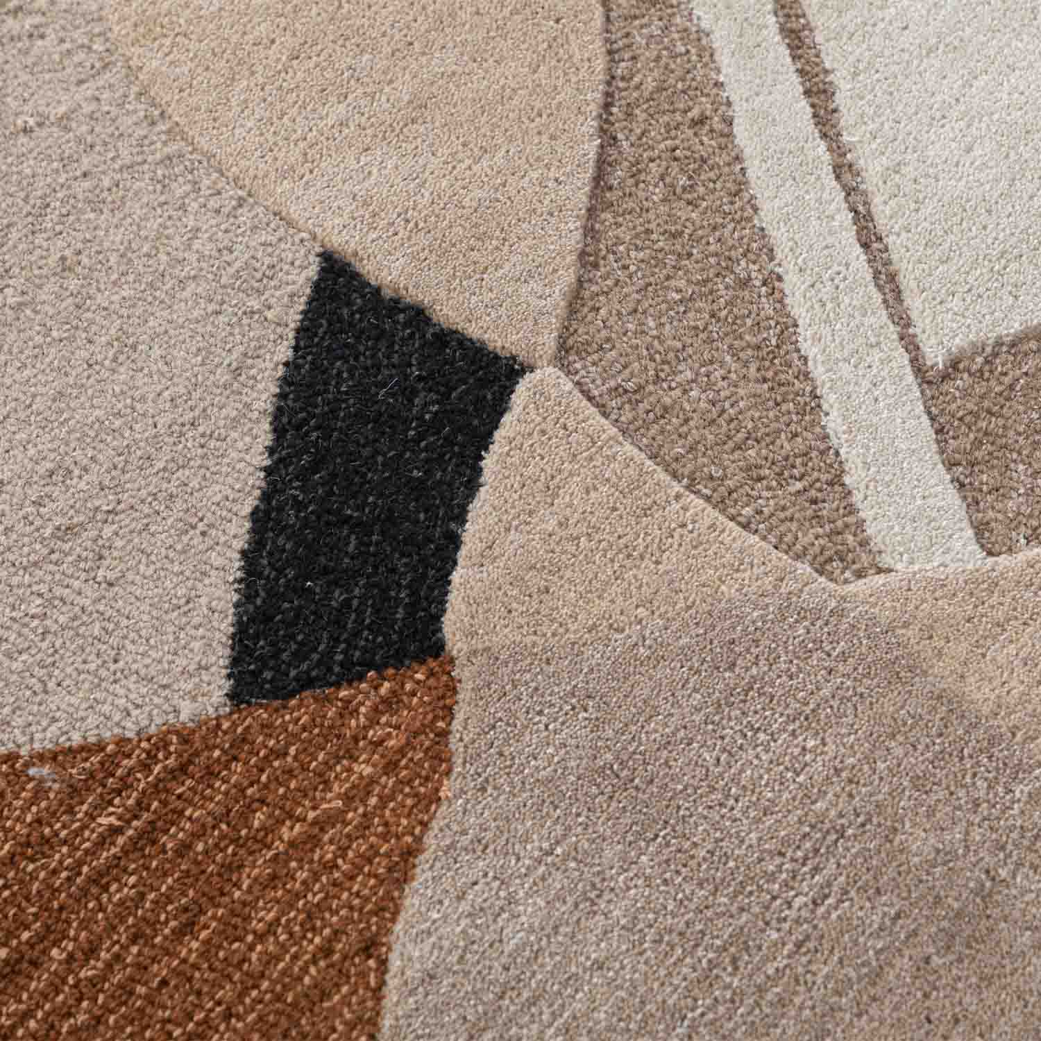 Aten Hand Tufted Woollen And Viscose Rug