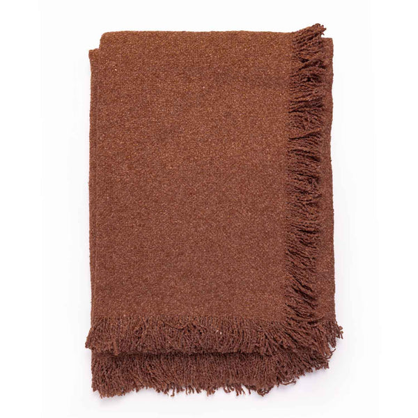 Barka cotton dobby throw by Obeetee - detail view