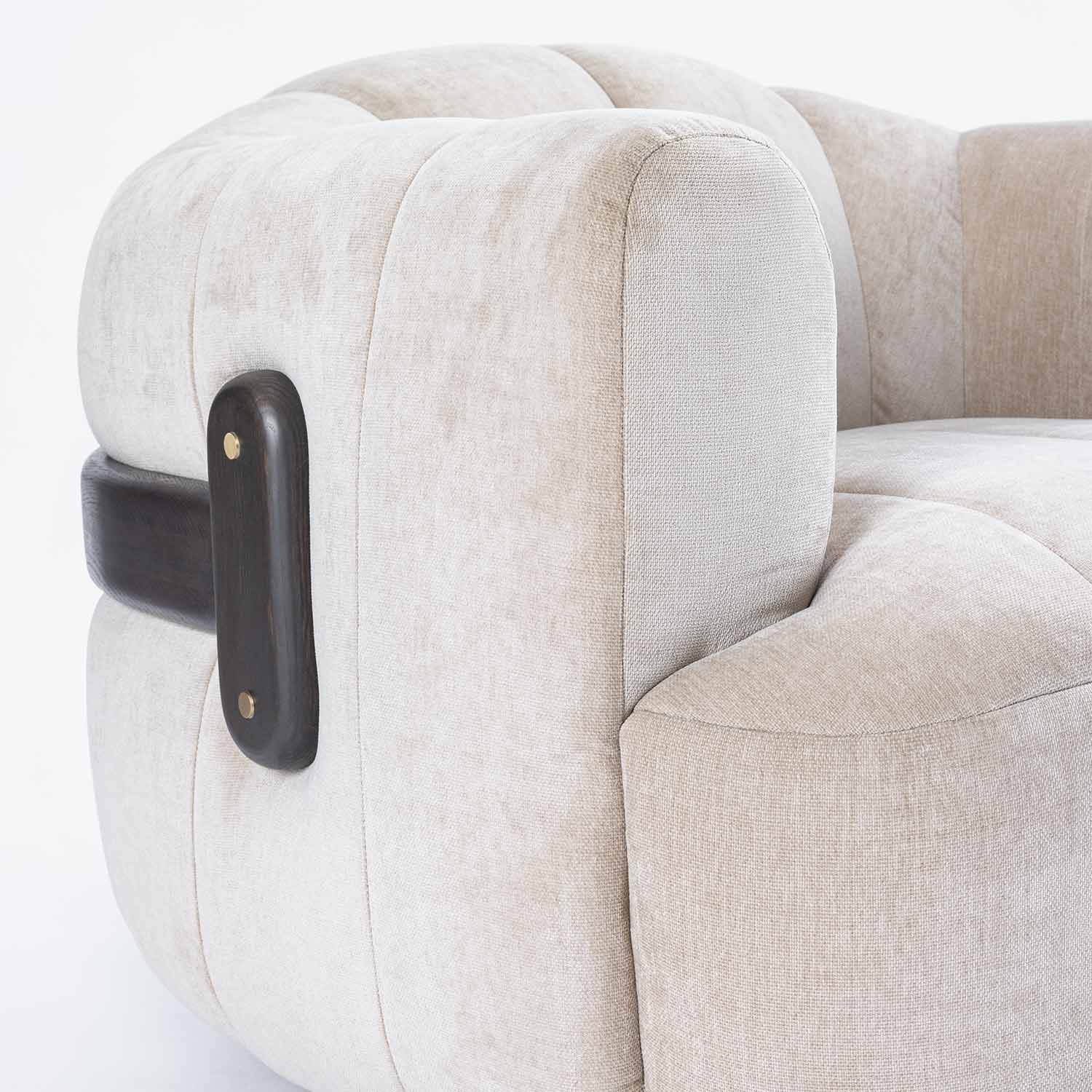 Maro Swivel Armchair - Beige