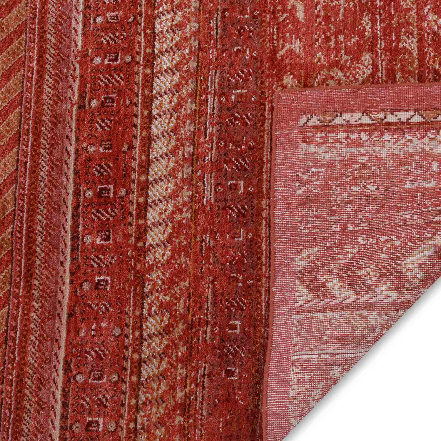 Sindoori Hand Knotted Woollen And Viscose Rug By Tarun Tahiliani