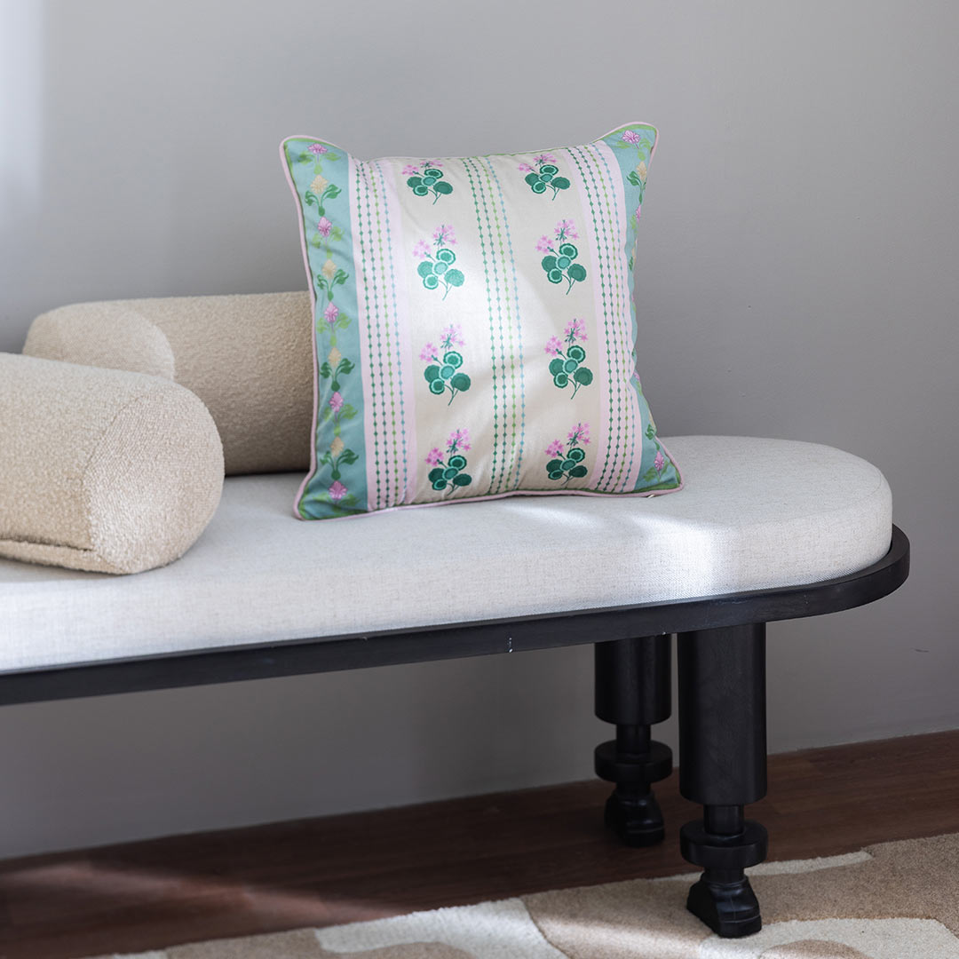 The Blossom Digital Printed Cotton Cushion Cover