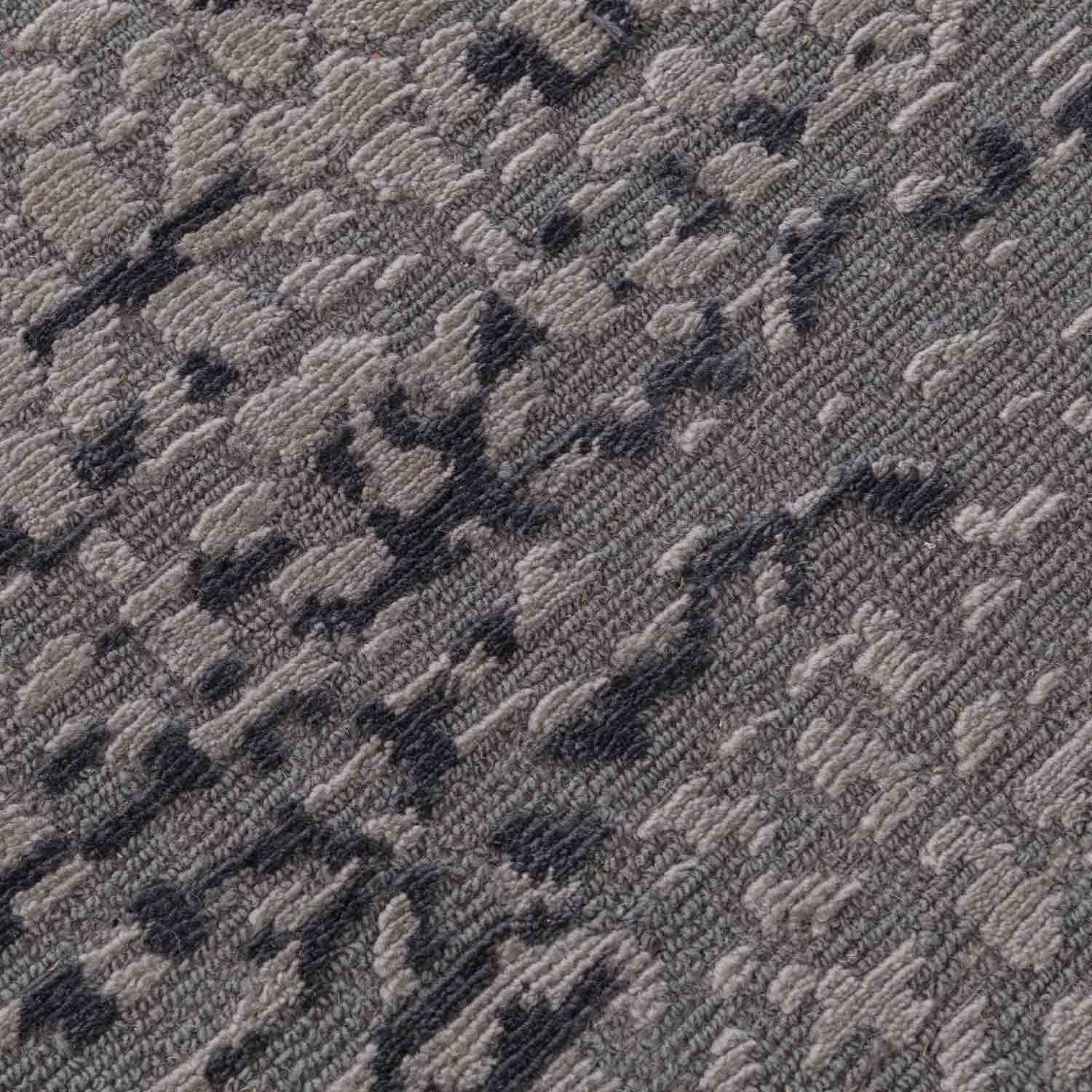 Brown-Whine Hand Knotted Woollen Rug