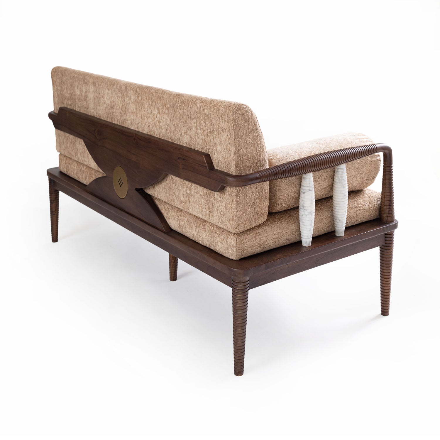 Aranya Double Seater Sofa(Marble Piers)