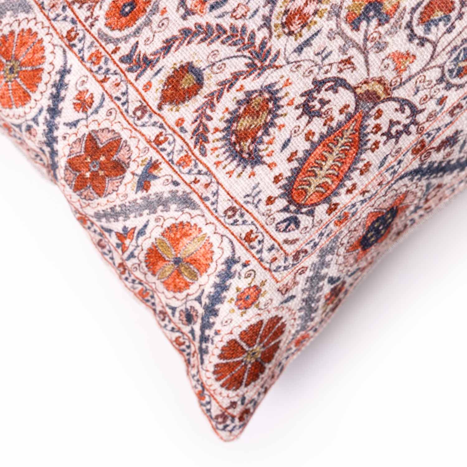 Ancestral Digital Printed Cotton Lumbar Cushion Cover