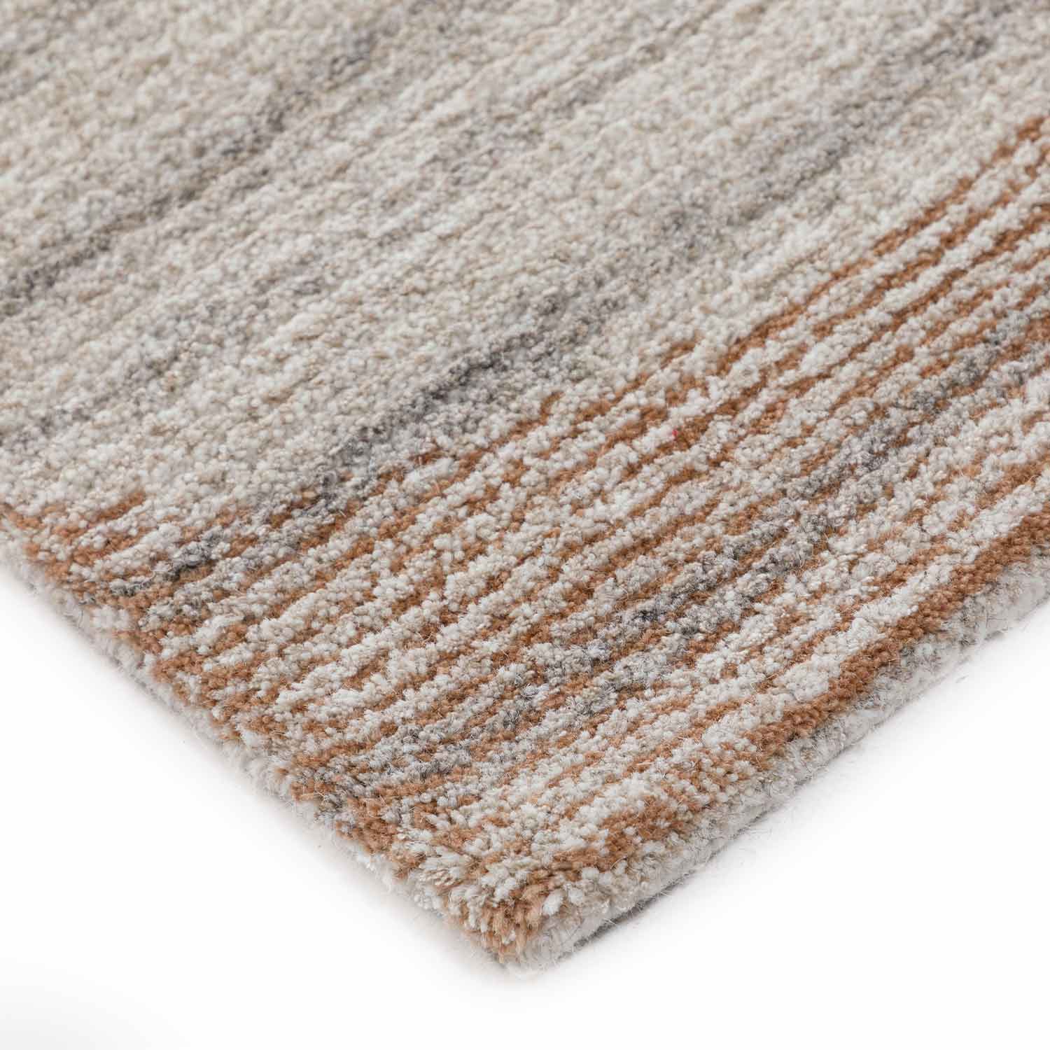 Bronze Hand Tufted Woollen And Viscose Rug