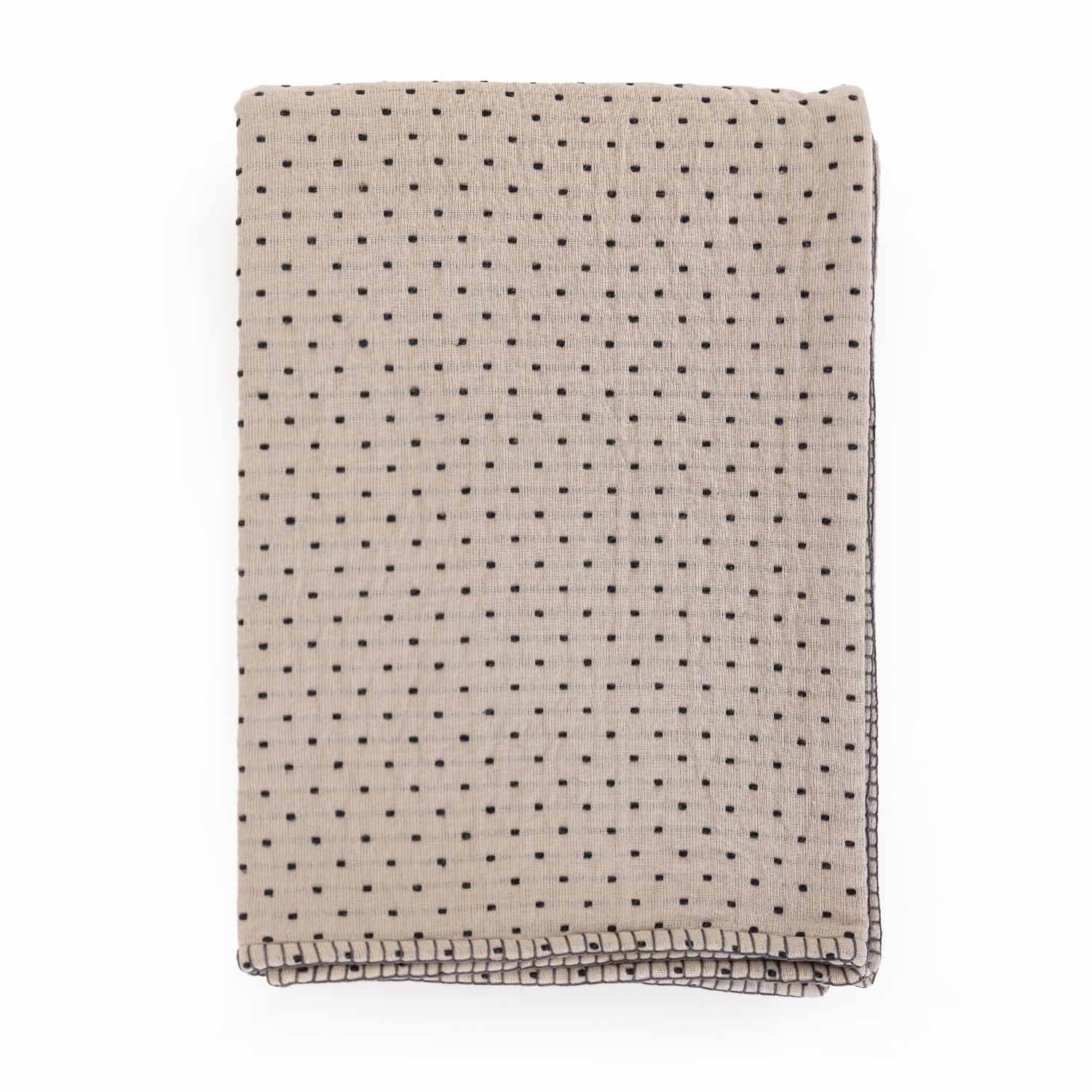 Dawn Cotton Jacqaurd and Embroidered Throw