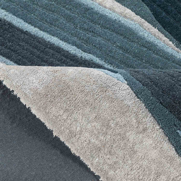 Obliq Hand Tufted Woollen And Viscose Rug