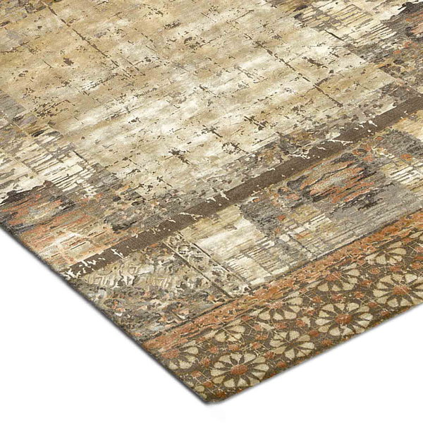 Windswept Hand Knotted Silk Rug