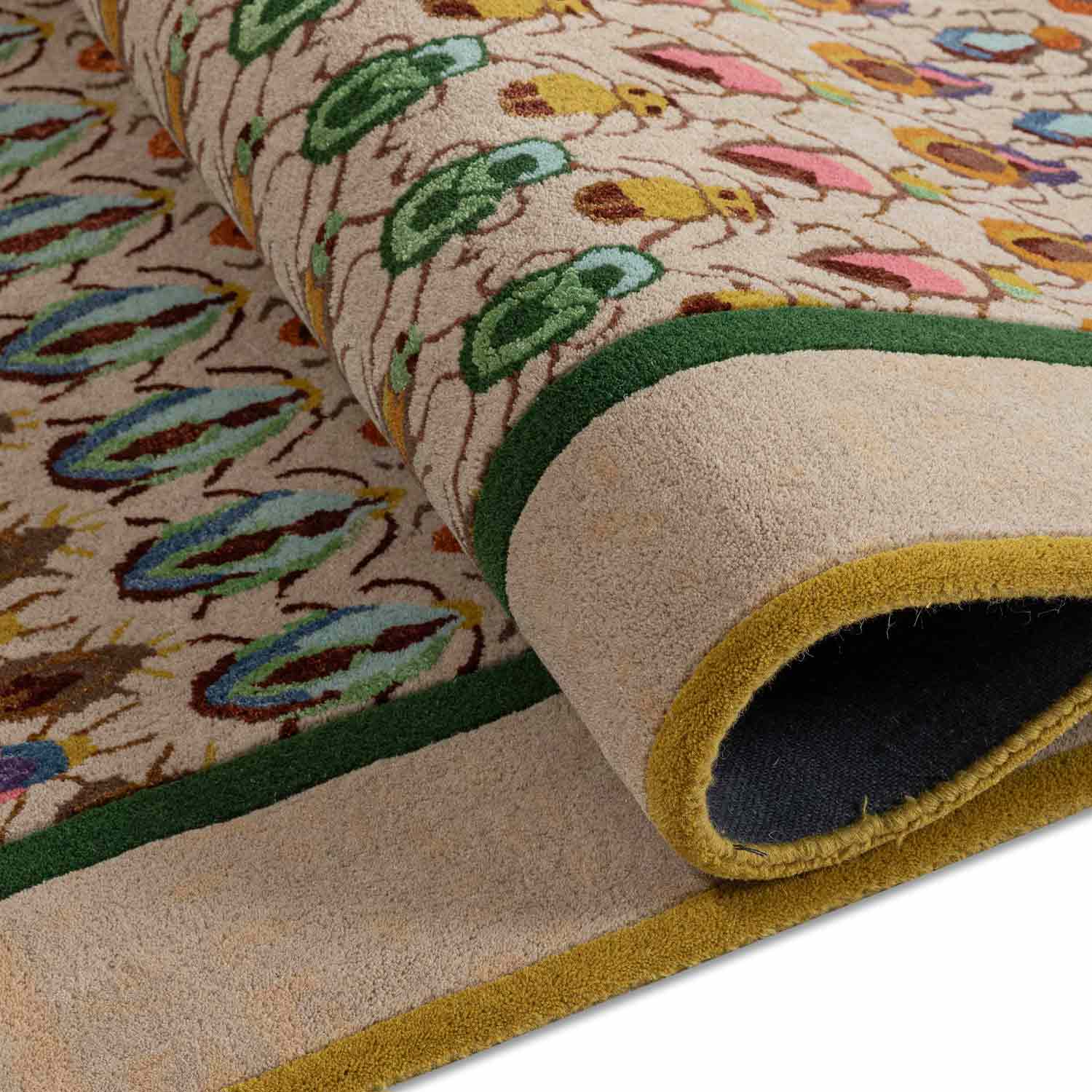 Orderly Queue Hand Tufted Woollen And Viscose Rug By Varun Rana