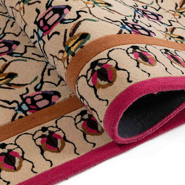 Mughal Jaal Hand Tufted Woollen And Viscose Rug By Varun Rana