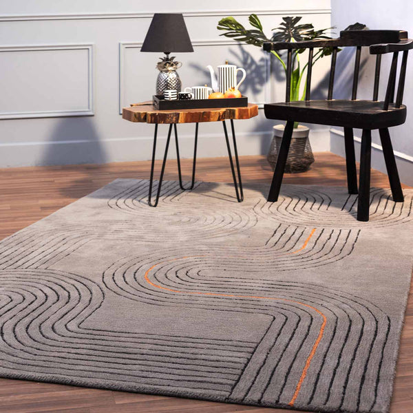 Hafsah Hand Tufted Woollen And Viscose Rug