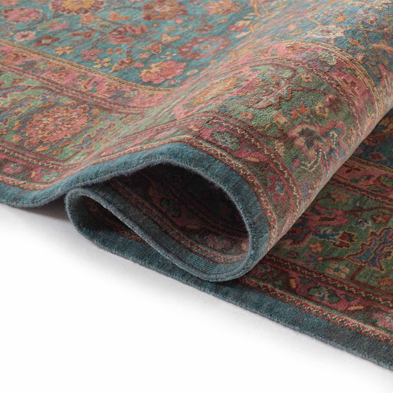 Behag Hand Knotted Woollen And Silk Rug