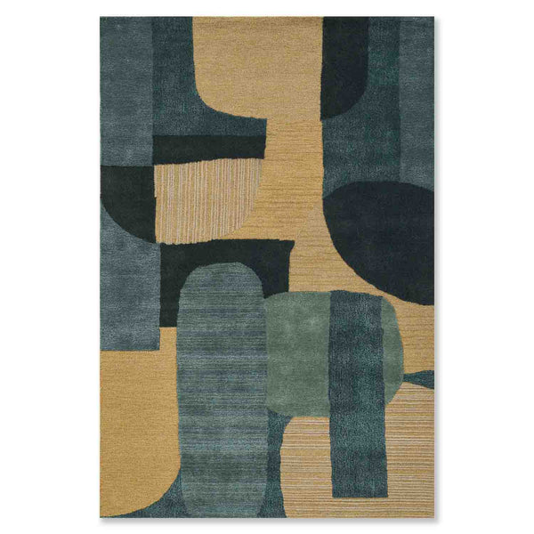 Karim hand tufted wool and viscose rug by Obeetee - detail view