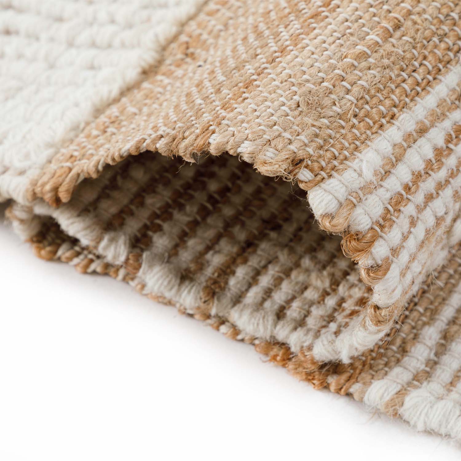 Cave Flat Weave Jute & Wool Dhurrie