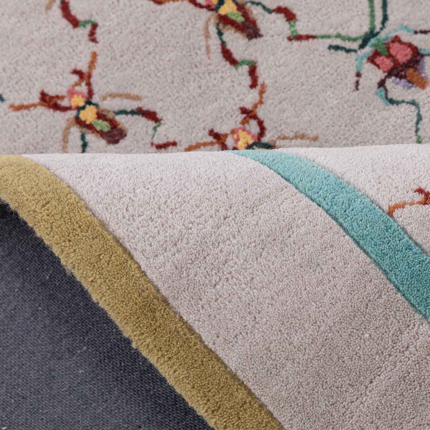 Filigree Feelers Hand Tufted Woollen And Viscose Rug By Varun Rana